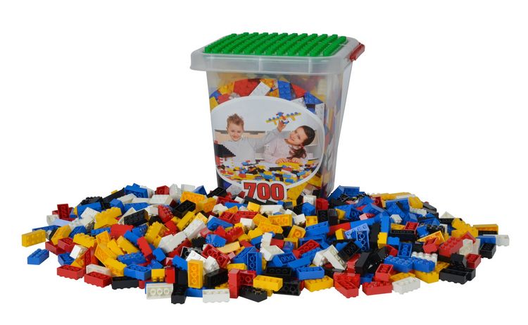 Produktbild: Blox - 700 Bausteine bunt - incl. Box - kompatibel mit bekannten Spielsteinen