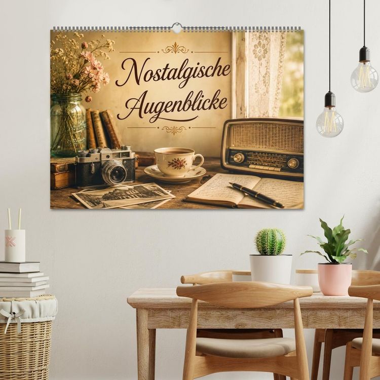 Produktbild: Nostalgische Augenblicke (Wandkalender 2027 DIN A2 quer), CALVENDO Monatskalender