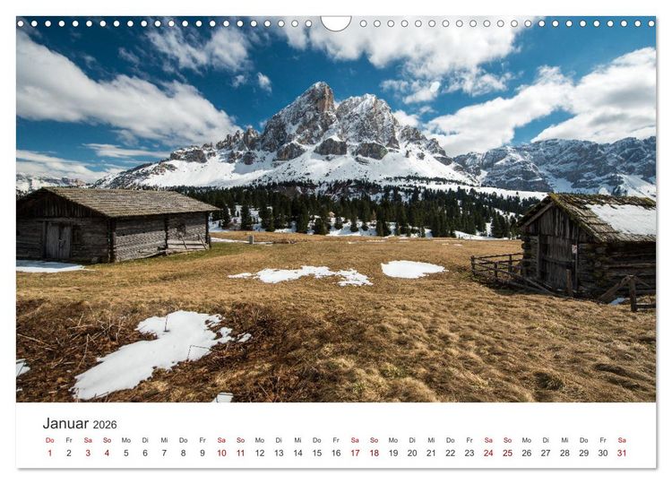 Produktbild: Ein Spaziergang in den Dolomiten (Wandkalender 2026 DIN A3 quer), CALVENDO Monatskalender