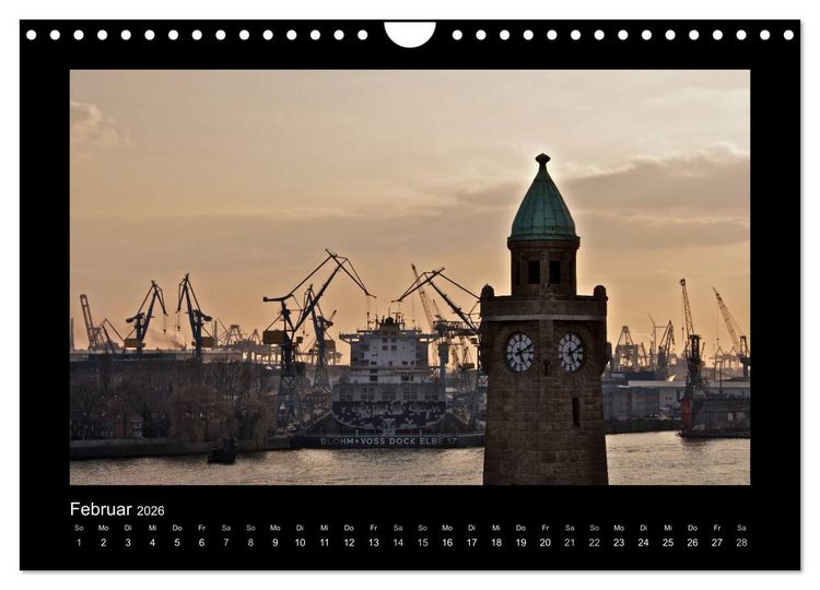 Produktbild: Hamburg - Impressionen (Wandkalender 2026 DIN A4 quer), CALVENDO Monatskalender