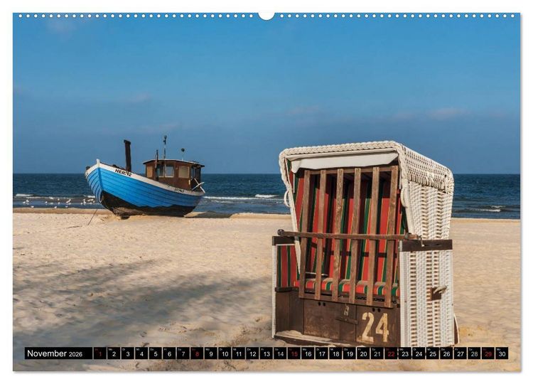 Produktbild: Die Ostseek&uuml;ste in Mecklenburg-Vorpommern (hochwertiger Premium Wandkalender 2026 DIN A2 quer), Kunstdruck in Hochglanz