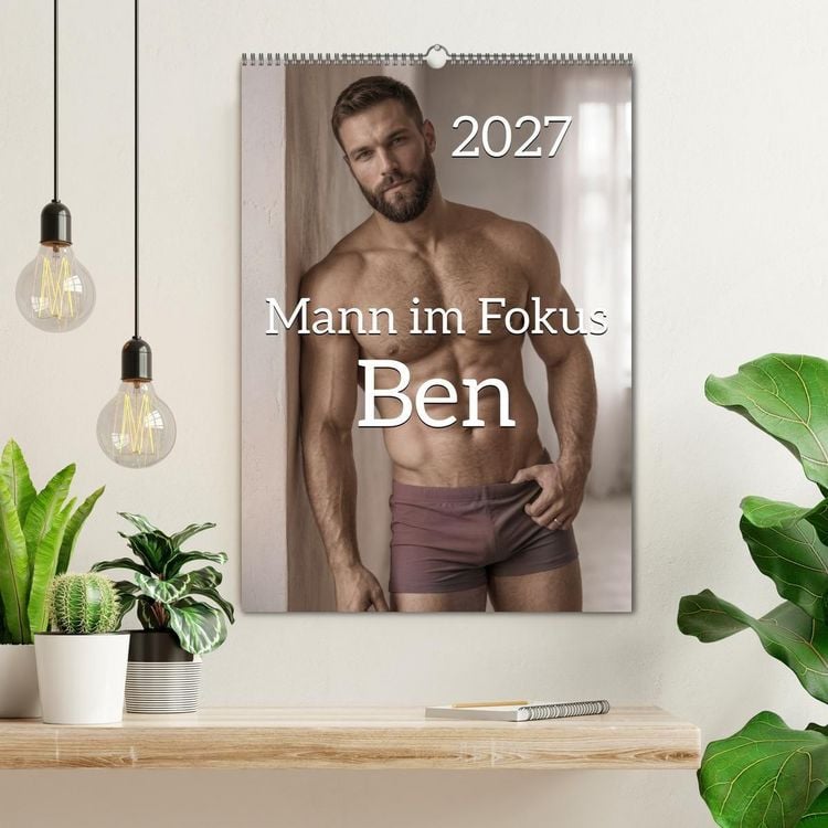 Produktbild: Mann im Fokus - Ben (Wandkalender 2027 DIN A2 hoch), CALVENDO Monatskalender