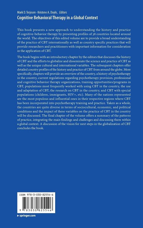Produktbild: Cognitive Behavioral Therapy in a Global Context