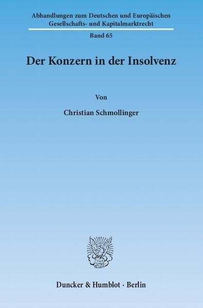 Produktbild: Der Konzern in der Insolvenz.