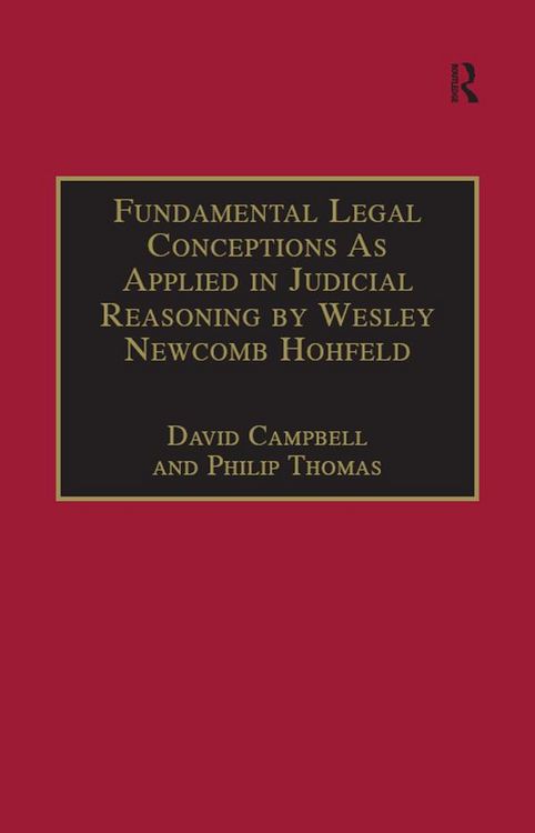 Produktbild: Fundamental Legal Conceptions As Applied in Judicial Reasoning by Wesley Newcomb Hohfeld