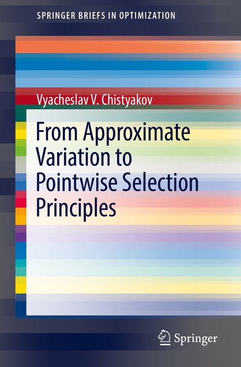 Produktbild: From Approximate Variation to Pointwise Selection Principles