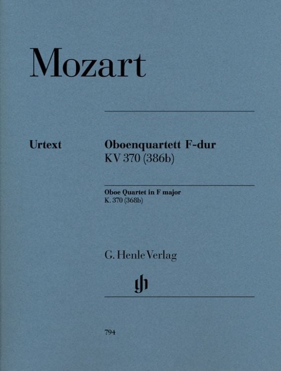 Produktbild: Wolfgang Amadeus Mozart - Oboenquartett F-dur KV 370 (368b)