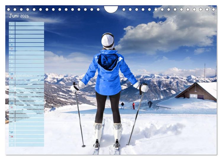 Produktbild: Ski und Snowboard - Leidenschaft im Schnee (Wandkalender 2026 DIN A4 quer), CALVENDO Monatskalender
