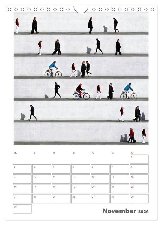 Produktbild: Wall People - Bilderserie von Eka Sharashidze (Wandkalender 2026 DIN A4 hoch), CALVENDO Monatskalender
