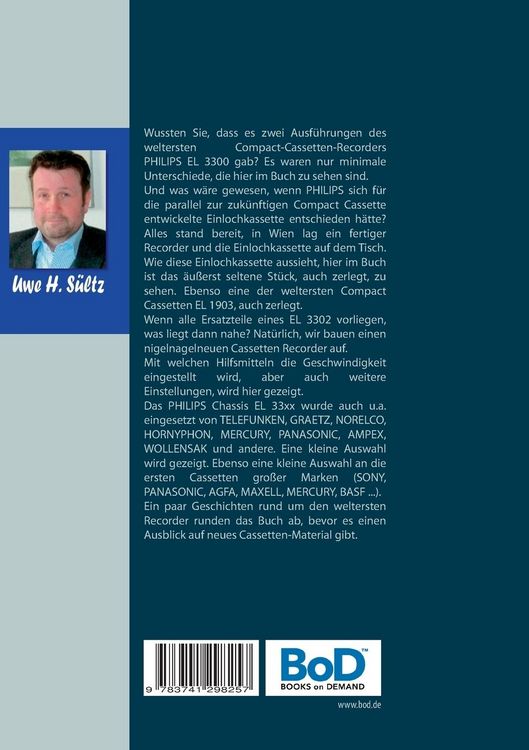 Produktbild: Compact Cassetten Recorder Report - Neuaufbau eines Philips EL 3302 - Service Hilfen - Einlochkassette und weitere Themen