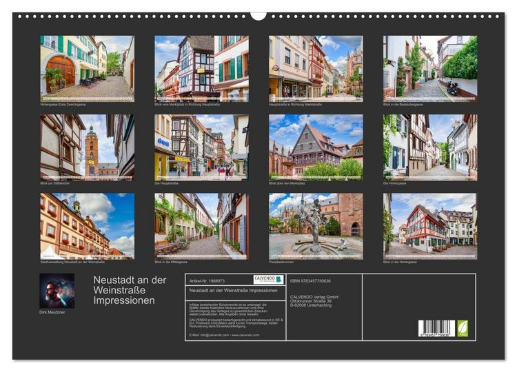 Produktbild: Neustadt an der Weinstra&szlig;e Impressionen (Wandkalender 2026 DIN A2 quer), CALVENDO Monatskalender