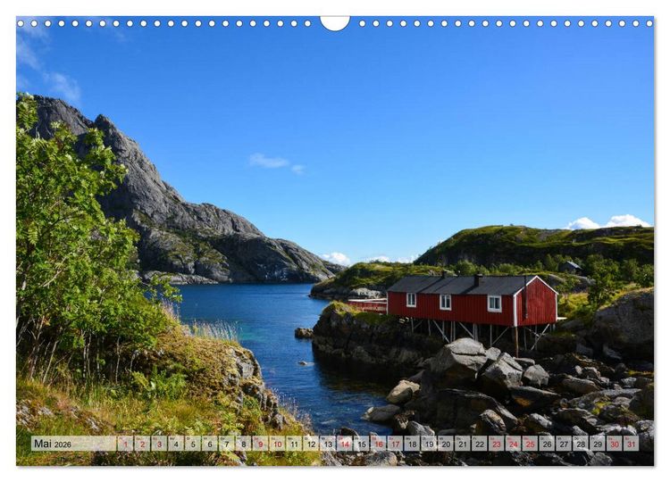 Produktbild: Lofoten - Die spektakul&auml;re Inselgruppe in Norwegen (Wandkalender 2026 DIN A3 quer), CALVENDO Monatskalender