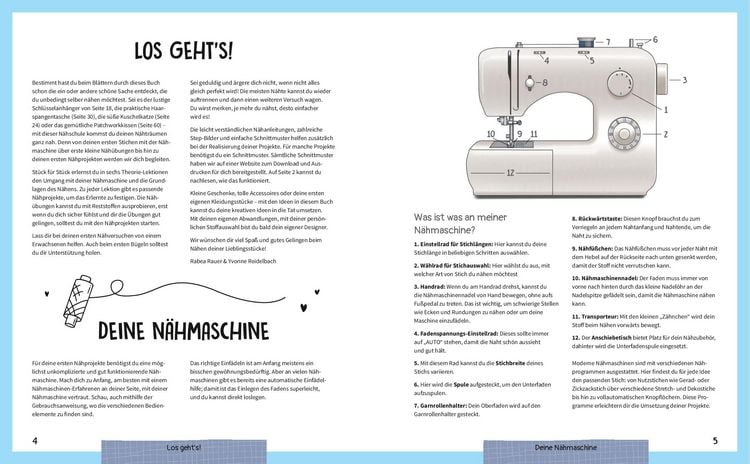 Produktbild: Die bunte N&auml;hschule f&uuml;r Kinder I 19 N&auml;hprojekte, Grundlagen & &Uuml;bungen