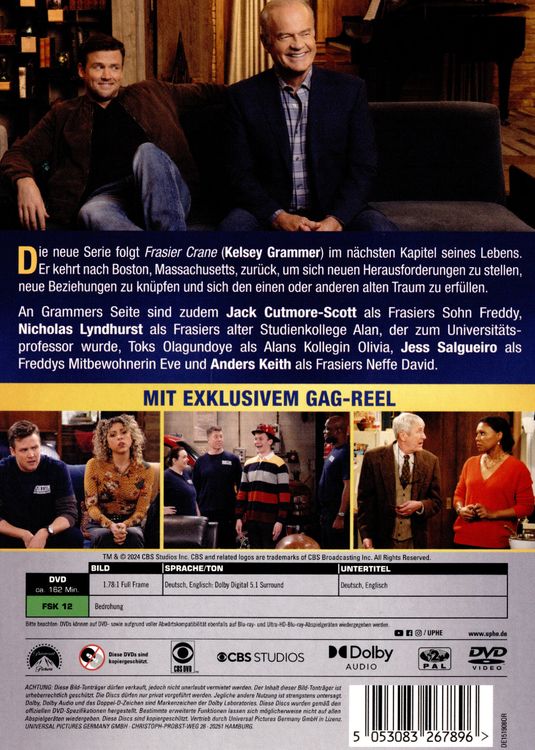 Produktbild: Frasier (2023) - Staffel 1 [2 DVDs]
