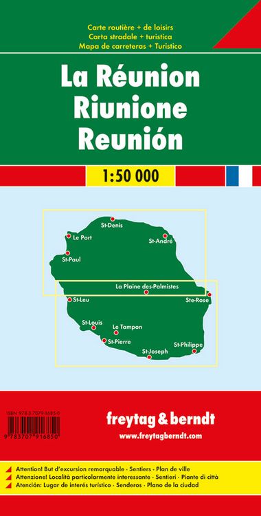 Produktbild: freytag & berndt Stra&szlig;enkarte R&eacute;union 1:50.000