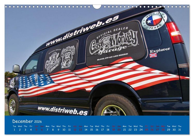 Produktbild: Great American cars (Wall Calendar 2026 DIN A3 landscape), CALVENDO 12 Month Wall Calendar
