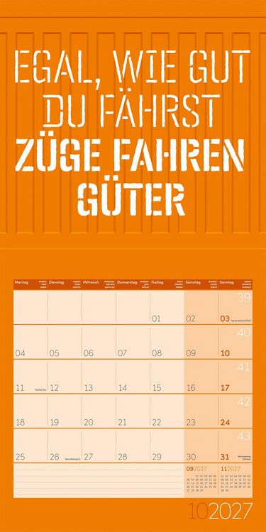 Produktbild: Einspruch Kalender 2027 - 30x30 - Art12