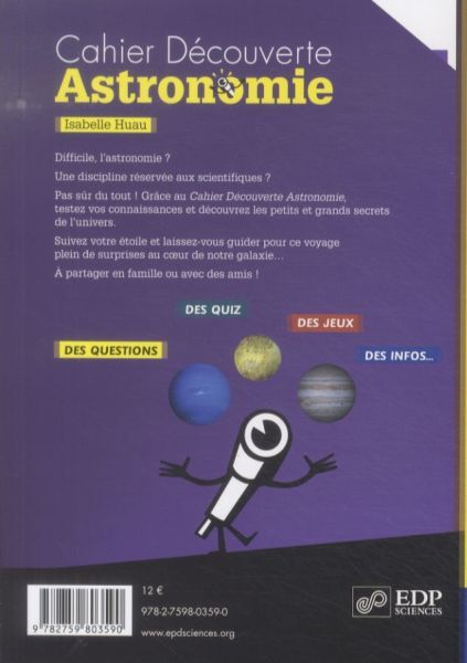 Produktbild: Cahier d&eacute;couverte: astronomie
