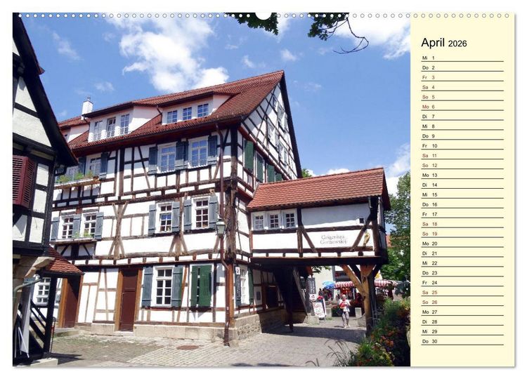 Produktbild: T&uuml;bingen erleben (Wandkalender 2026 DIN A2 quer), CALVENDO Monatskalender