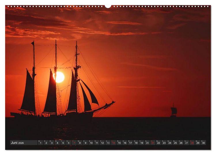 Produktbild: Segelimpressionen (Wandkalender 2026 DIN A2 quer), CALVENDO Monatskalender