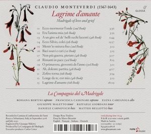Produktbild: Lagrime d'amante (Madrigals)