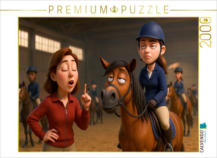 Produktbild: CALVENDO Puzzle Jaja, Hacken tief - Reitstunde | 2000 Teile Lege-Gr&ouml;&szlig;e 90x67cm Foto-Puzzle f&uuml;r gl&uuml;ckliche Stunden