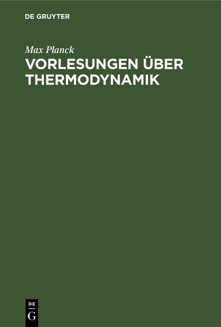 Produktbild: Vorlesungen &uuml;ber Thermodynamik