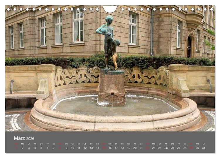 Produktbild: Grosse Brunnen und Wasserspiele in D&uuml;sseldorf (Wandkalender 2026 DIN A4 quer), CALVENDO Monatskalender