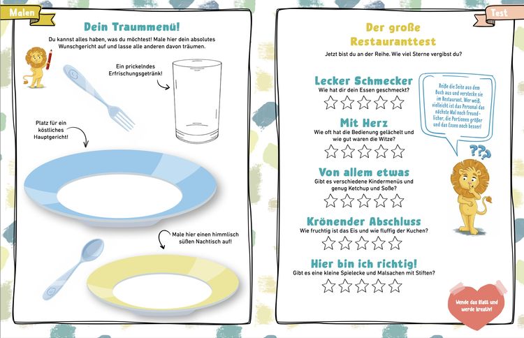 Produktbild: Achtung! - L&ouml;we im Spinat: Das Restaurant-Mitmachbuch