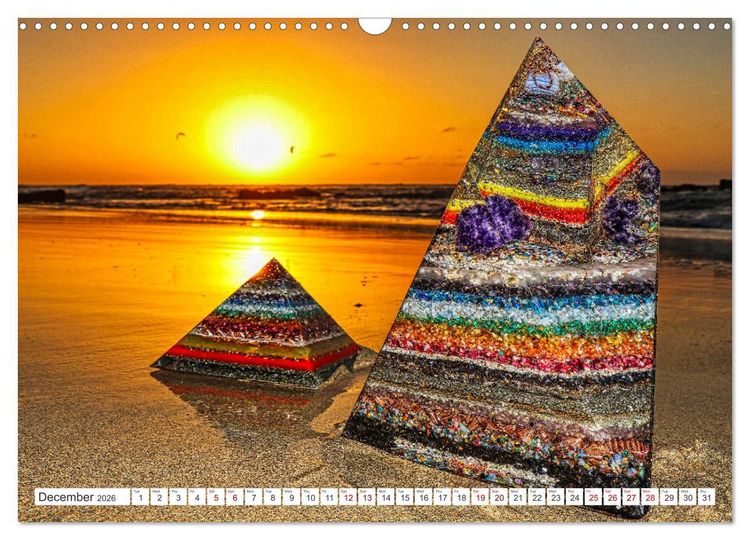 Produktbild: Orgonites - Power and joie de vivre for mind and body (Wall Calendar 2026 DIN A3 landscape), CALVENDO 12 Month Wall Calendar