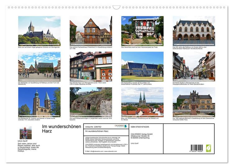 Produktbild: Im wundersch&ouml;nen Harz (Wandkalender 2026 DIN A2 quer), CALVENDO Monatskalender