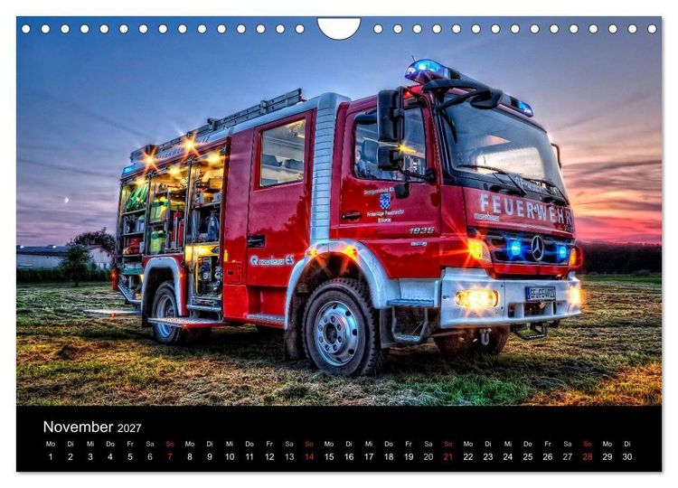 Produktbild: Einsatzfahrzeuge (Wandkalender 2027 DIN A4 quer), CALVENDO Monatskalender