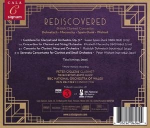 Produktbild: Rediscovered-Britische Klarinettenkonzerte