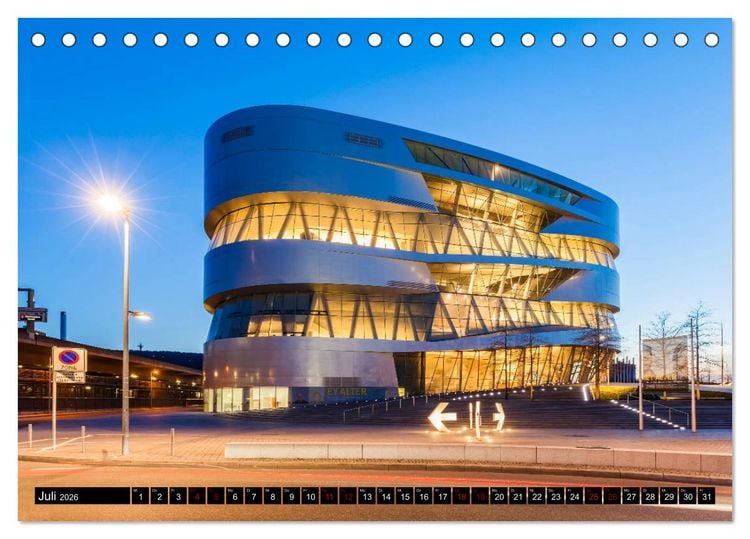 Produktbild: Ein Jahr STUTTGART (Tischkalender 2026 DIN A5 quer), CALVENDO Monatskalender