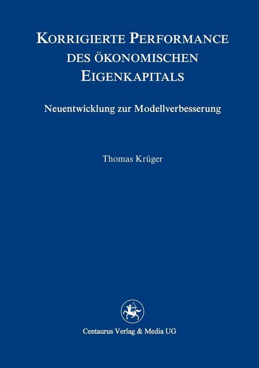 Produktbild: Korrigierte Performance des &ouml;konomischen Eigenkapitals