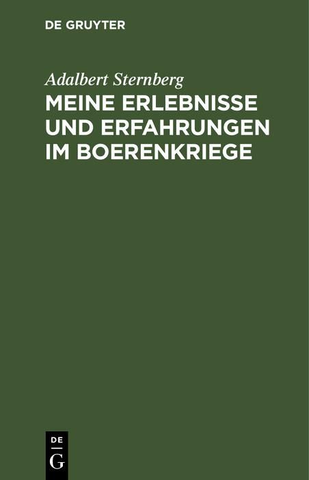 Produktbild: Meine Erlebnisse und Erfahrungen im Boerenkriege