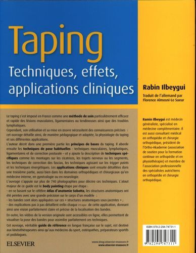 Produktbild: Taping : techniques, effets, applications cliniques