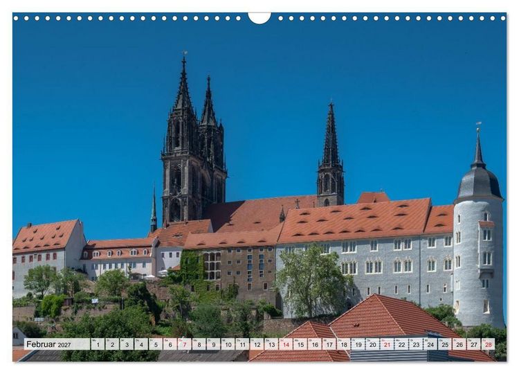 Produktbild: S&auml;chsische Sehnsucht - Ein Jahr zwischen Mei&szlig;en und Radebeul (Wandkalender 2027 DIN A3 quer), CALVENDO Monatskalender