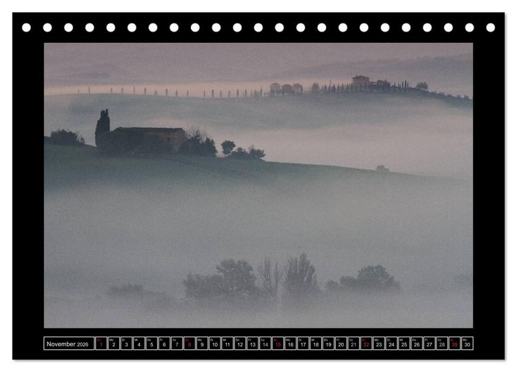 Produktbild: Toskana - Die Magie des Val d'Orcia (Tischkalender 2026 DIN A5 quer), CALVENDO Monatskalender