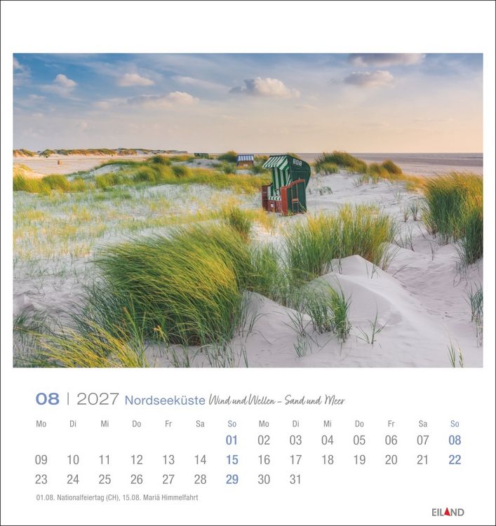 Produktbild: Nordseek&uuml;ste Postkartenkalender 2027 - Wind und Wellen - Sand und Meer