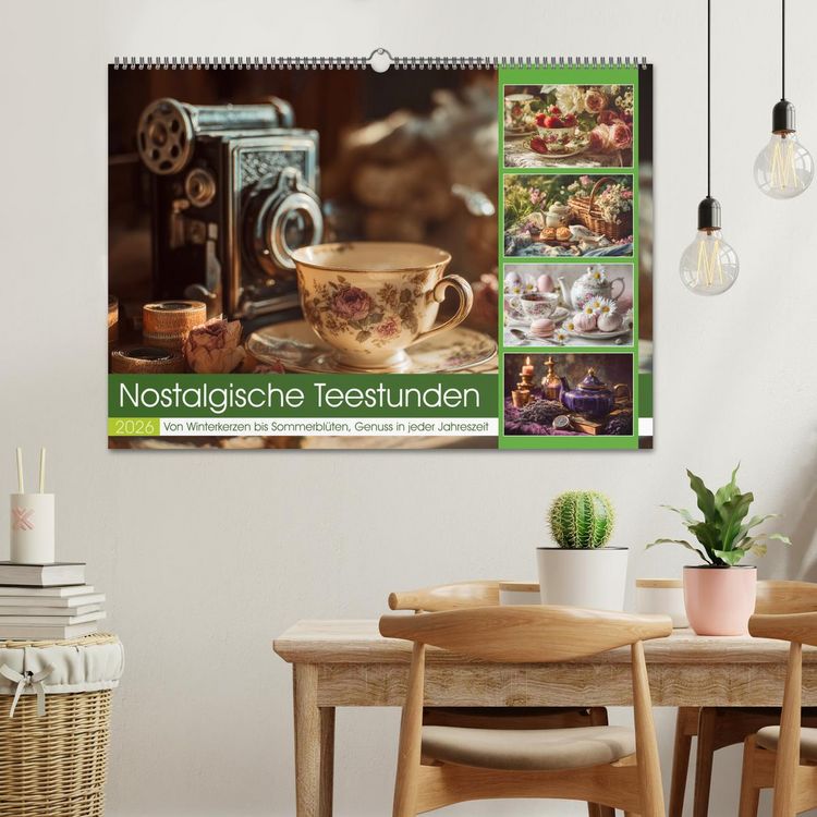 Produktbild: Nostalgische Teestunden (Wandkalender 2026 DIN A2 quer), CALVENDO Monatskalender