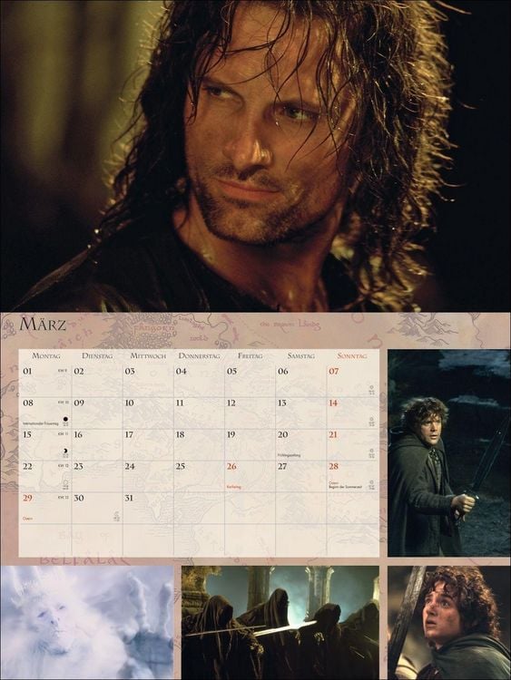 Produktbild: Der Herr der Ringe Broschur XL Kalender 2027