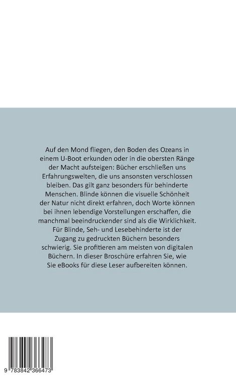 Produktbild: Barrierefreie eBooks