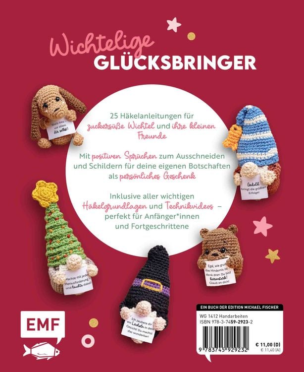 Produktbild: Emotional Support Wichtel-Amigurumis &ndash; Kleine Mutmacher und ihre Freunde h&auml;keln