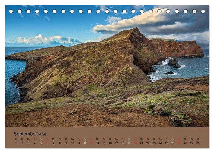 Produktbild: Zauberhaftes Madeira (Tischkalender 2026 DIN A5 quer), CALVENDO Monatskalender
