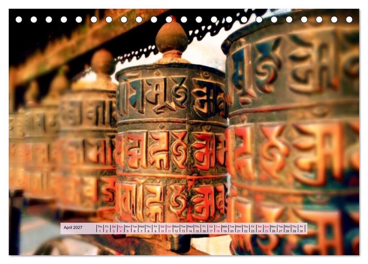 Produktbild: Spiritual Light of Asia (Desk Calendar 2027 DIN A5 landscape), CALVENDO 12 Month DeskCalendar