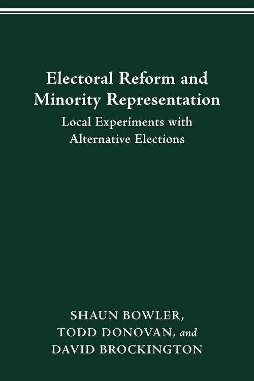 Produktbild: Electoral Reform and Minority Representation
