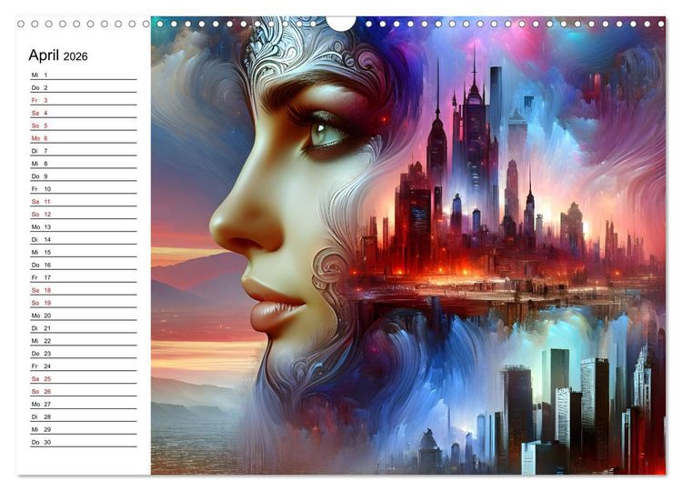 Produktbild: Metropolengesichter (Wandkalender 2026 DIN A3 quer), CALVENDO Monatskalender