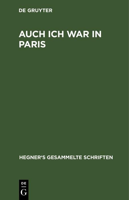 Produktbild: Auch ich war in Paris