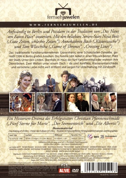 Produktbild: Unter den Linden - Das Haus Gravenhorst - Fernsehjuwelen [4 DVDs]